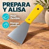 Espátula Profesional Con Mango Plástico De 3 Pulgadas — características y ancho nominal