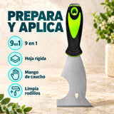Espátula Multifunción 9 En 1 Con Mango De Caucho — características del producto