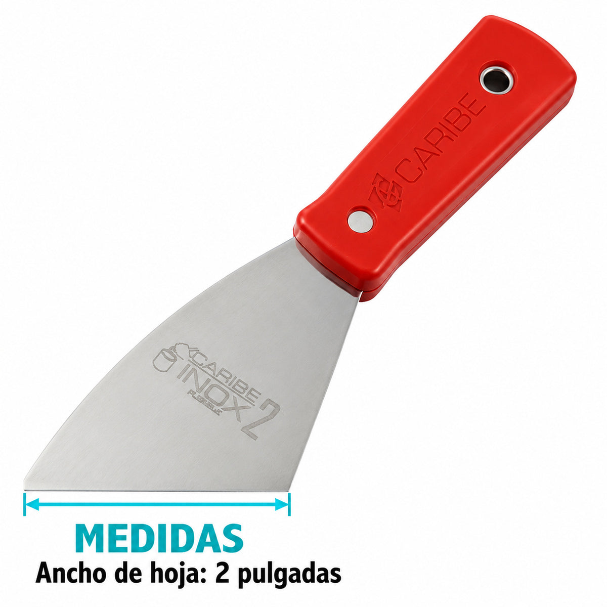 Espátula De Acero Inoxidable De 2 Pulgadas — dimensiones del producto