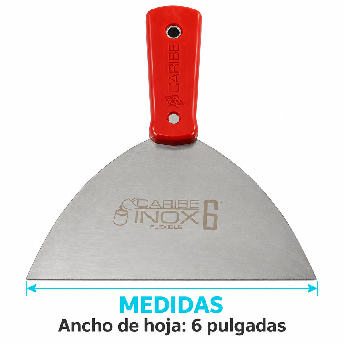 Espátula De Acero Inoxidable De 6 Pulgadas — dimensiones del producto