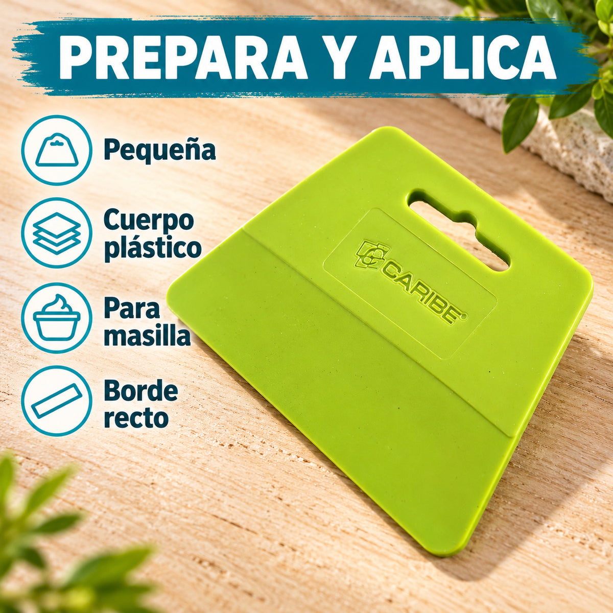 Espátula Plástica Para Masillar Pequeña — características del producto