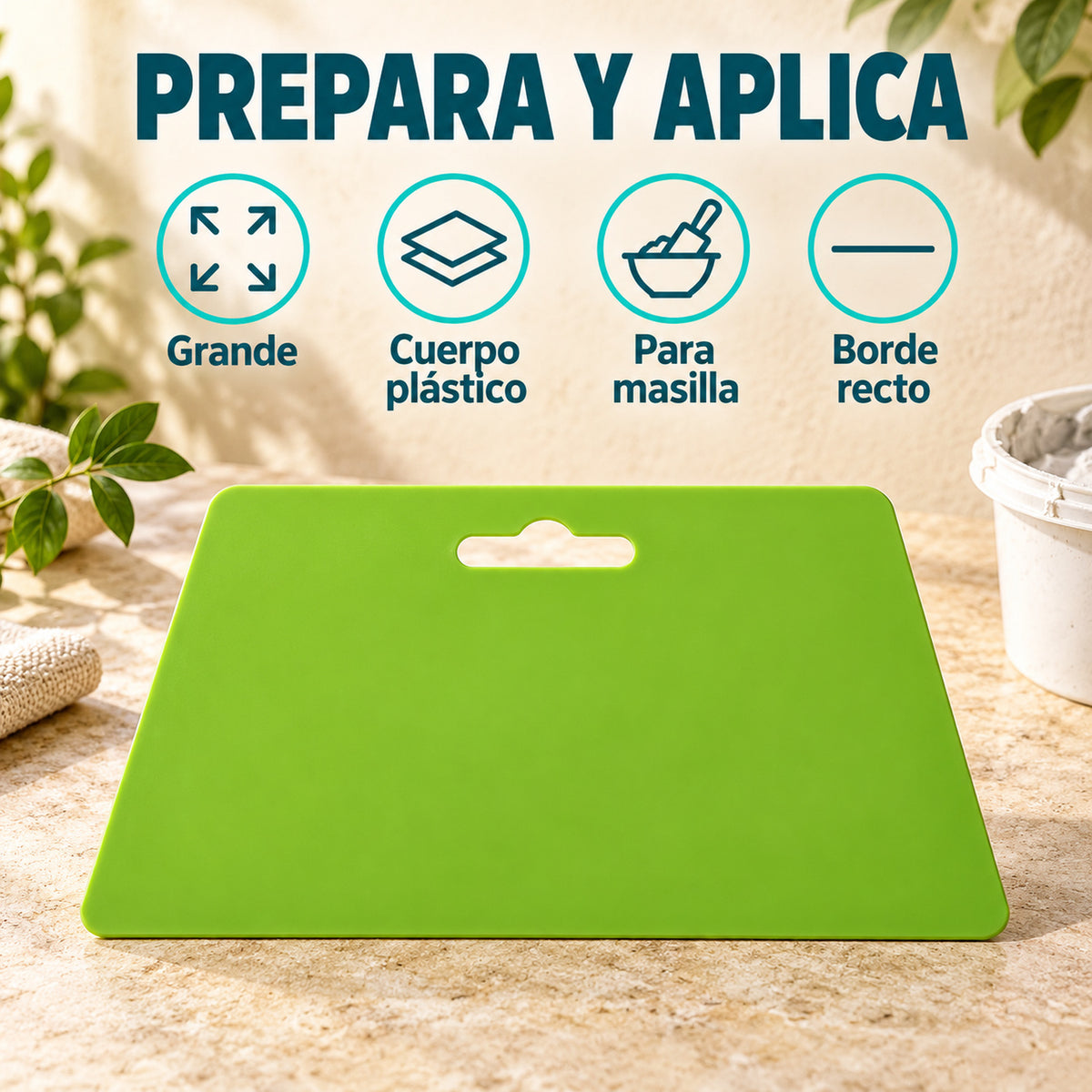 Espátula Plástica Para Masillar Grande — características del producto