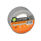 Cinta Para Ducto Gris De 48 mm × 30 m — producto sobre fondo blanco