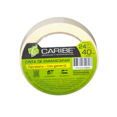 Cinta De Enmascarar Beige De 24 mm × 40 Yardas