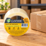 Cinta De Empaque Transparente 48 mm × 200 m — escena de uso