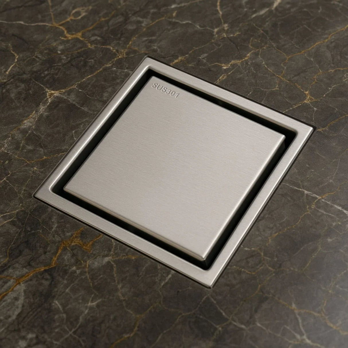Rejilla invisible antiolores de acero inoxidable 10 x 10 cm - detalle