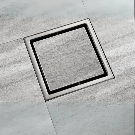 Combo Torre Ducha Satinada Hidromasaje con Teleducha + Rejilla Invisible Acero Inoxidable Antiolores 10 × 10 cm
