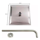 Kit Griferia Ducha Monocontrol Lujo Alta Calidad Cromo 20 x 20 cm