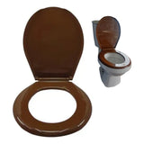 Tapa/asiento Café Oscuro Para Sanitario