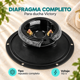 Diafragma completo para ducha Victory; repuesto completo de 110 V
