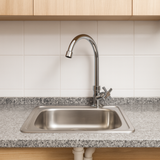 Set Lavaplatos Acero Inoxidable 36x39 Sobreponer Grifería