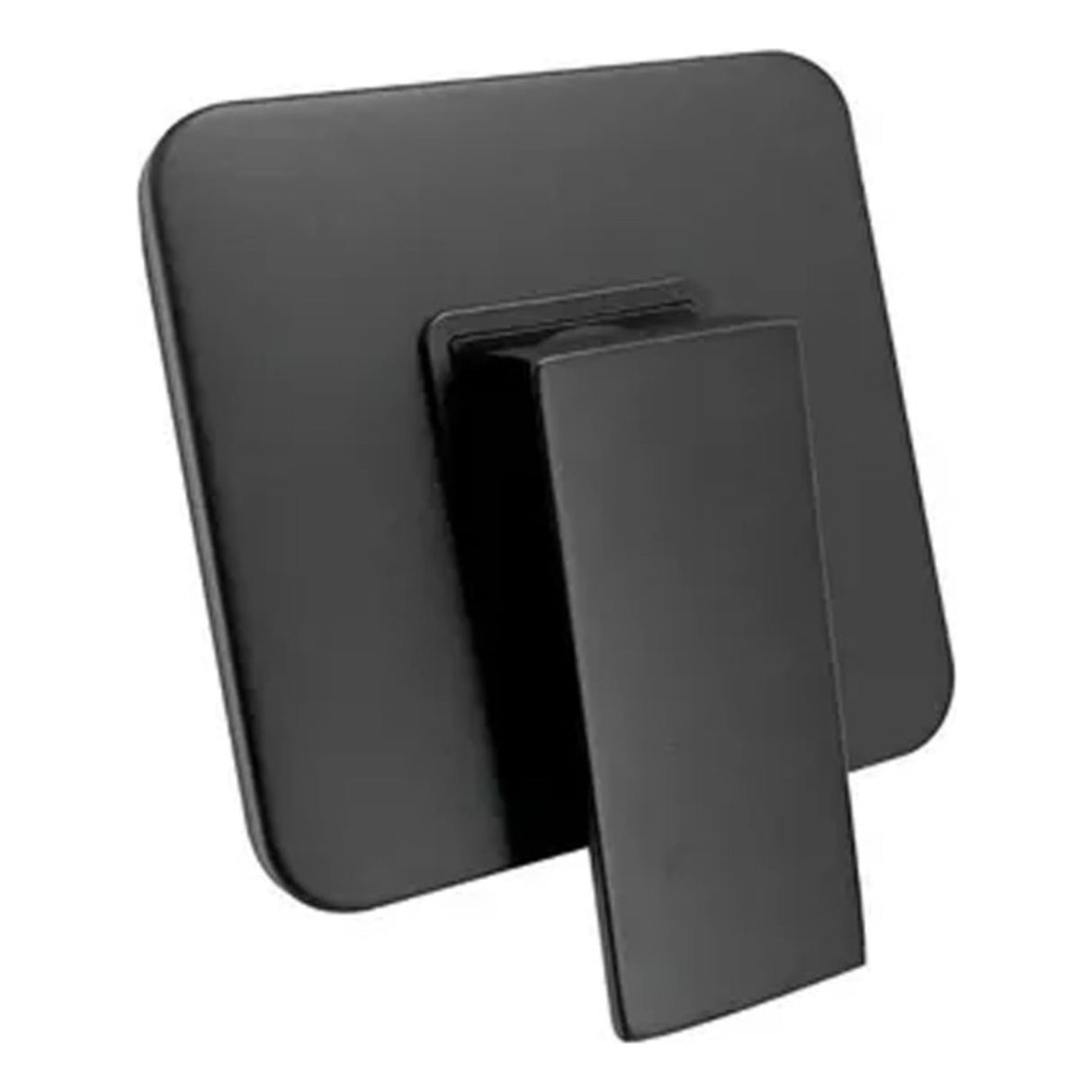 Kit Ducha Cuadrada De 15cm + Monocontrol Cuadrado Negro Mate