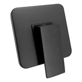 Kit Ducha Cuadrada De 15cm + Monocontrol Cuadrado Negro Mate