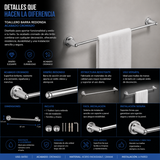 Cuerpo Universal para Ducha 8 Pulgadas en Bronce Rosca NPT 1/2” | Conexión Universal Alta Resistencia