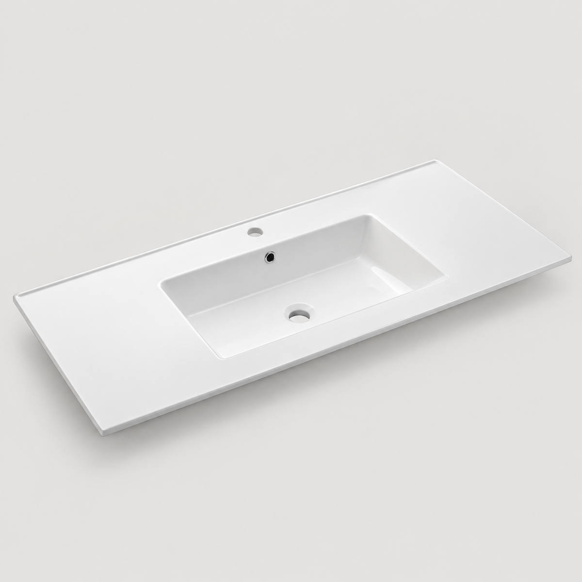 Lavamanos Integrado De Porcelana Blanco 80 X 47 Cm