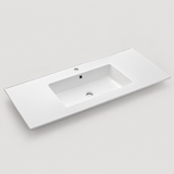 Lavamanos Integrado De Porcelana Blanco 80 X 47 Cm
