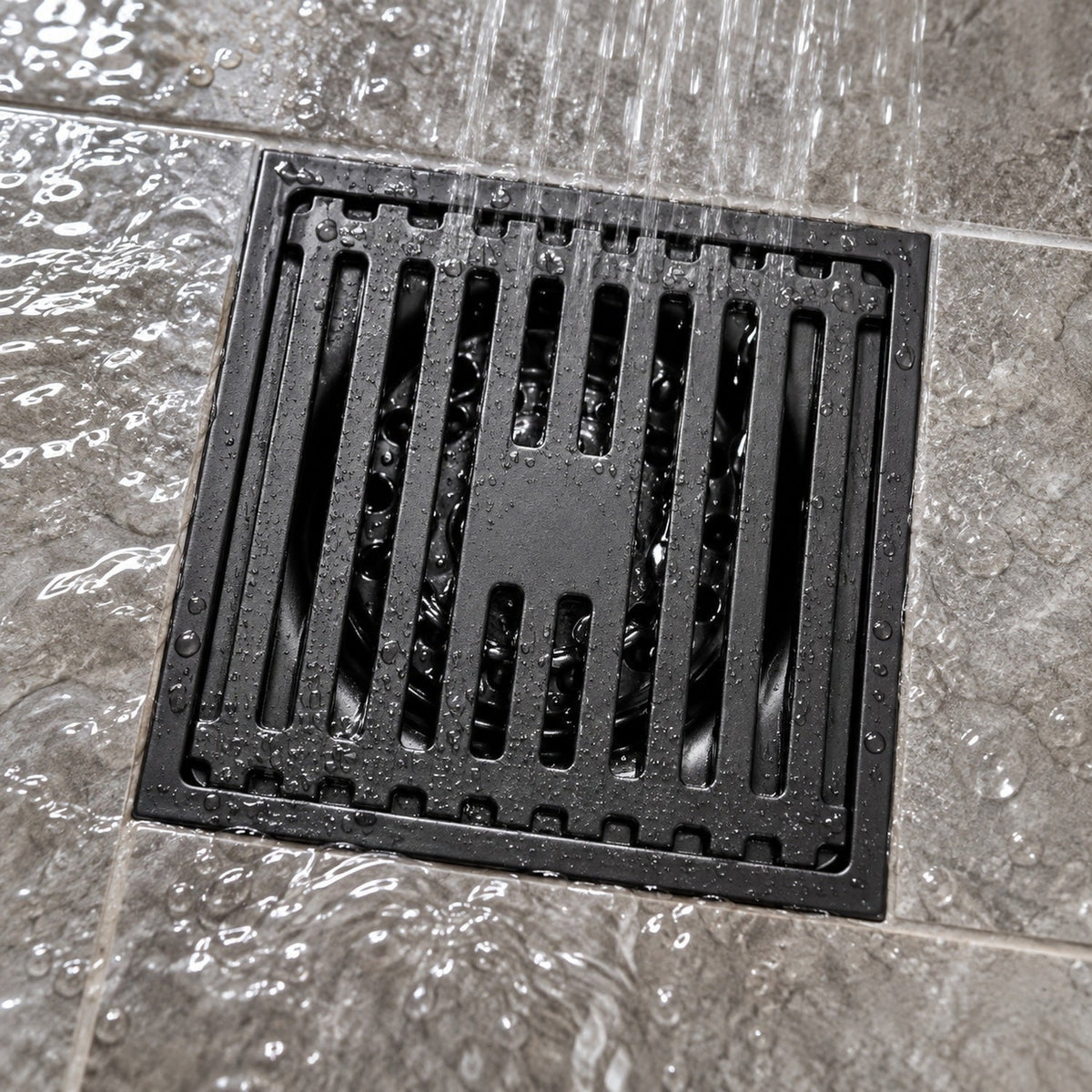 Rejilla De Piso Pesada Negra 10 X 10 Cm - imagen 2