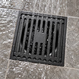 Rejilla De Piso Pesada Negra 10 X 10 Cm - imagen 2