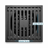 Rejilla De Piso Pesada Negra 10 X 10 Cm - imagen 4