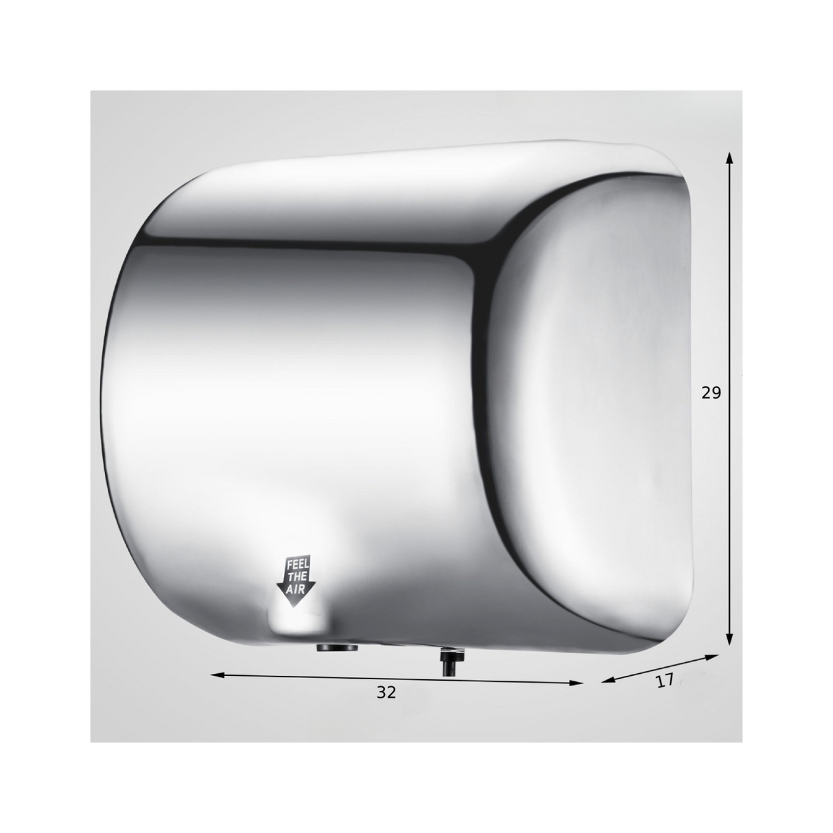 Secador De Manos Automático Sistema Turbo Secado Rapido 110v