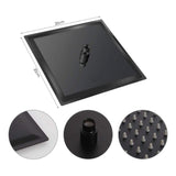 Kit Ducha Cuadrada Negro De 20cm + Monocontrol Redondo