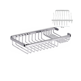 Jabonera Para Baño Canastilla Dos Puestos Cromada
