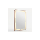 Vista del espejo LED rectangular vertical