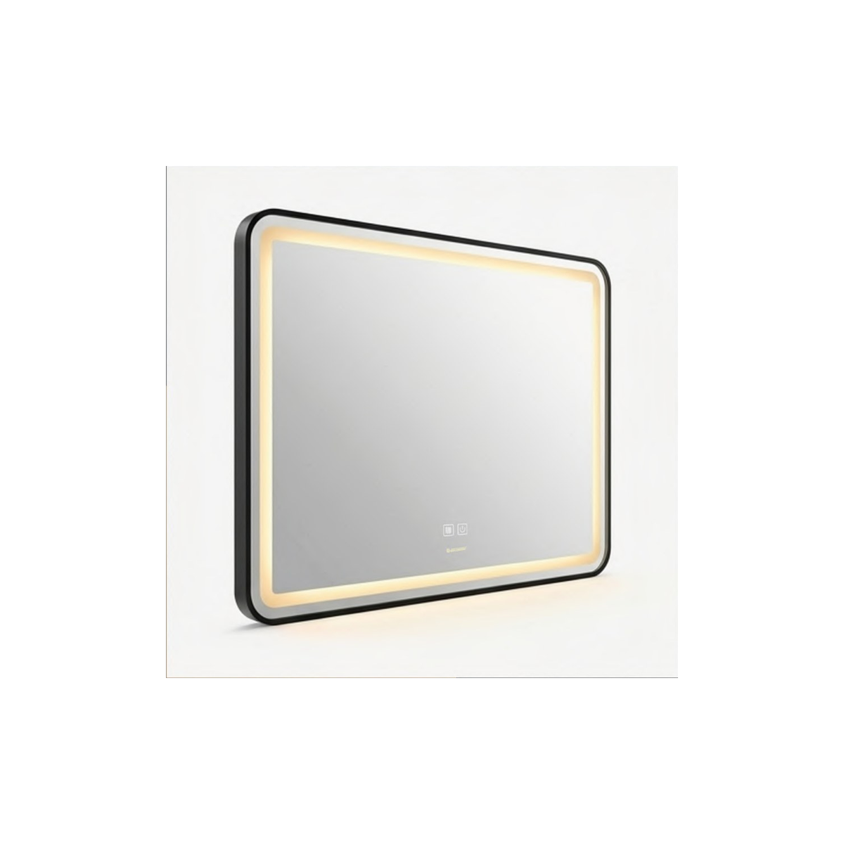 Vista del espejo LED rectangular horizontal