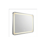 Vista del espejo LED rectangular horizontal