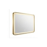 Vista del espejo LED rectangular horizontal