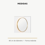 Medidas del espejo redonda