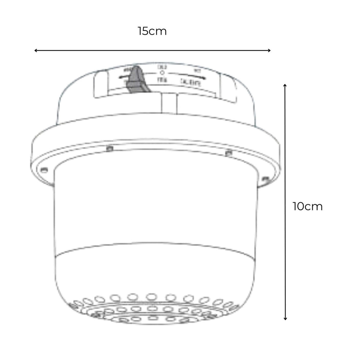 Ducha El‚ctrica 120v (110v) Blanca S M Fusi¢n - imagen 4