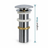 Desagüe Push Para Lavamanos En Bronce 12 Cm - medidas