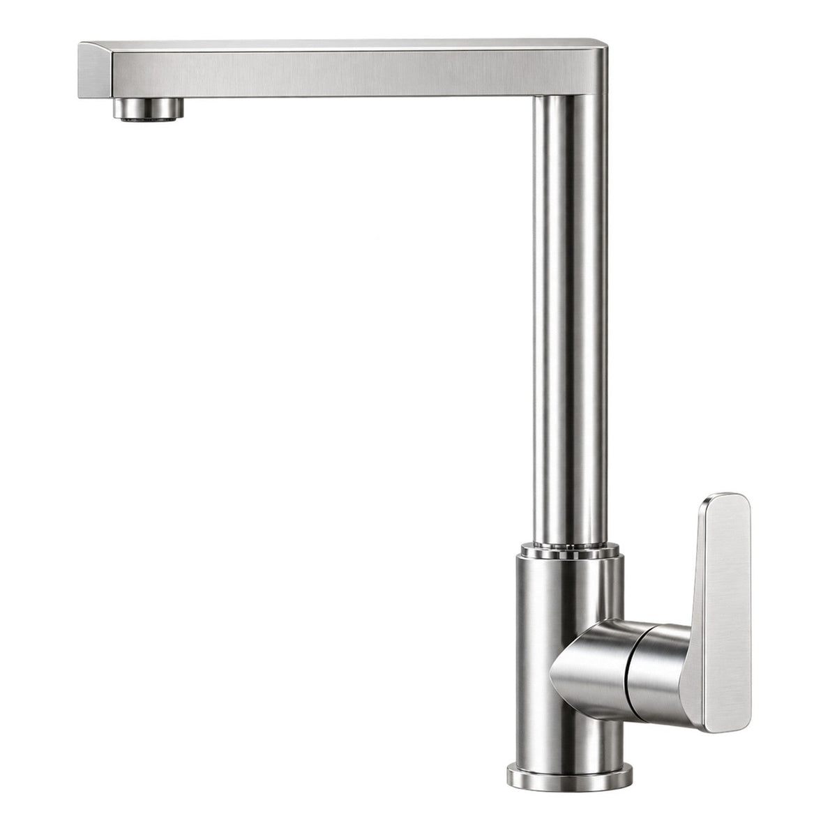 Vista de producto de Grifería Monocontrol Para Lavaplatos Acero Inoxidable Cuello En L 35 Cm