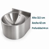 Medidas: alto 32,1 cm, ancho 42 cm y profundidad 44 cm