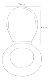 Tapa Asiento Universal Para Sanitario Belo Verde Medio