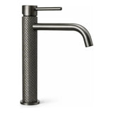 Grifería Alta Monocontrol Boston Gris Mate Texturizada 29 cm para Lavamanos