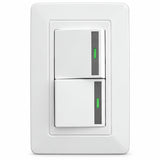 Interruptor Doble Blanco De Pared — fotografía del producto