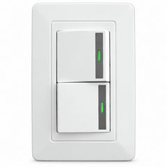 Interruptor Doble Blanco De Pared