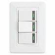 Interruptor Triple Blanco De Pared — fotografía del producto