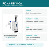 Ficha técnica del kit sanitario Boccherini KGOP