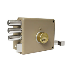 Cerradura De Sobreponer Izquierda Tres Bulones 50 mm