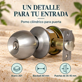 Pomo De Entrada En Acero Backset 60 mm — caracteristicas