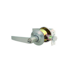 Manija De Alcoba Satinada Con Llave Backset 60 Mm