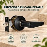 Manija Negra De Alcoba En Aluminio 60 mm — caracteristicas