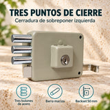 Cerradura De Sobreponer Izquierda Tres Bulones 50 mm — caracteristicas