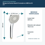 Croquis de mango de ducha de 220 milímetros con cabezal de 102 coma 4 milímetros