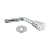 Brazo de Ducha Plástico Cromado 15 cm con Cabeza Pivotante - Conservar packshot exacto de brazo, cabeza y roseta