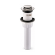 Desagüe Plástico Click-Clack 1 1/4" con Rebose - Desagüe completo en fondo blanco