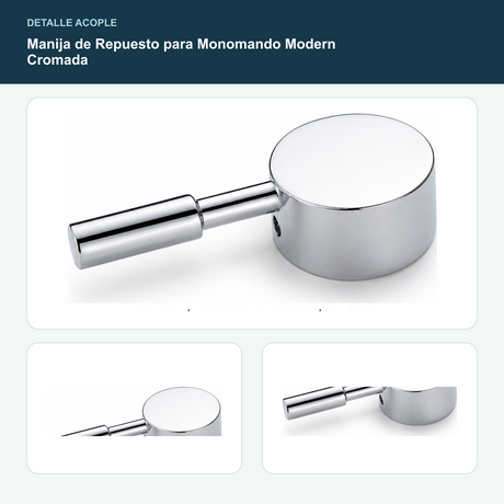Manija de Repuesto para Monomando Modern Cromada